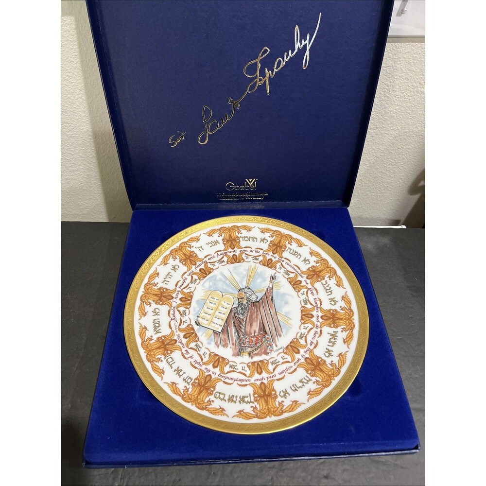 1978 Laszlo Ispanky Goebel The Twelve 12 Tribes Of Israel First Ed Plate w/ Box